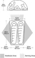 Big Agnes Salt Creek SL Backpacking Tent, 86"L x 52"W x 44"H - Image 7