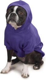 Zack & Zoey Basic Hoodie for Dogs, Ultra Violet, XS, 8" - Image 2