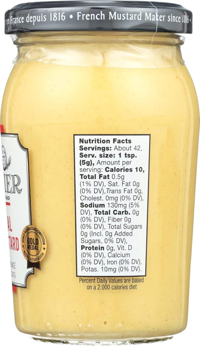Bornier Original Dijon, Master Mustard, 7.4 Oz - Image 3