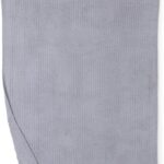 Barefoot Dreams Women's Ribbed Throw, Dove Grey