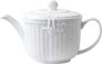 Wedgwood Nantucket Basket Teapot, White, 40.4 Oz