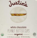 Justin's Organic Peanut Butter Cups, White Chocolate 16.8Oz
