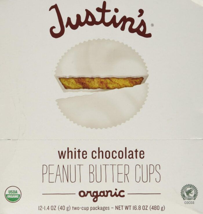 Justin's Organic Peanut Butter Cups, White Chocolate 16.8Oz - Image 1