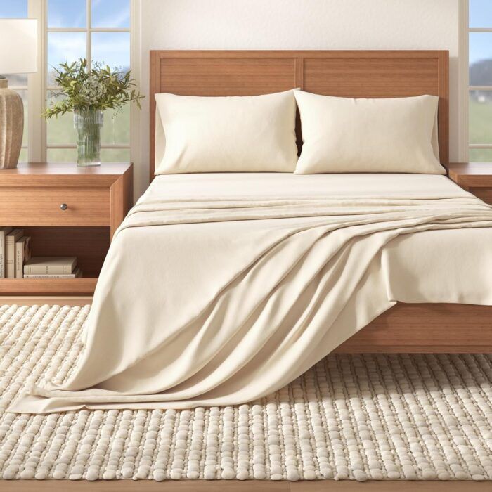 Great Bay Home Flannel Sheet Set Queen Size - Image 1