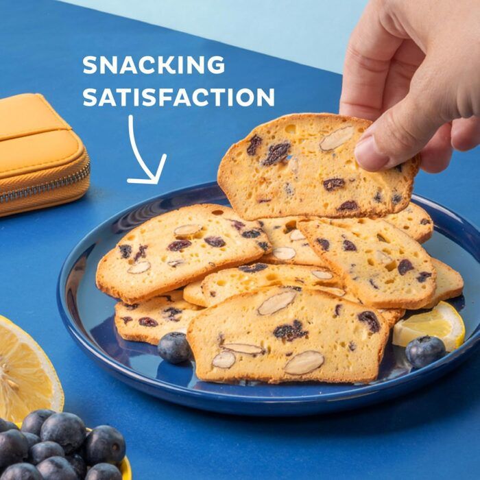 Nonni's THINaddictives Almond Crisps, Lemon Blueberry, 4.4 Oz - Image 2