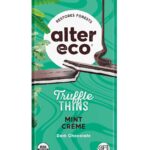 Alter Eco Mint Creme Truffle Thins, Dark Chocolate, 2.96 Oz