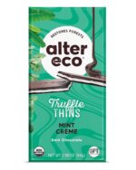Alter Eco Mint Creme Truffle Thins, Dark Chocolate, 2.96 Oz