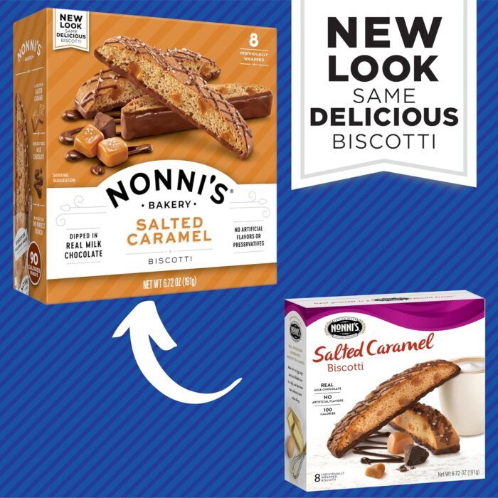 Nonni's Biscotti Italian Cookies, Salted Caramel, 6.72 Oz - Image 2