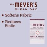 Mrs. Meyer's Clean Day Dryer Sheets, Lavender Scent, 80 Ct - Image 6