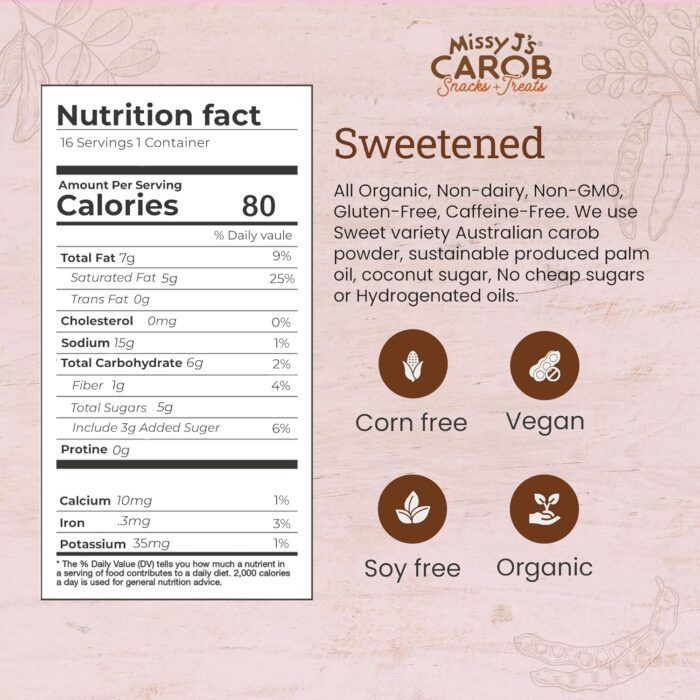 Missy J's Organic Carob Chips, 8 Oz - Image 2