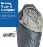 Big Agnes Anthracite 20 Degree Sleeping Bag, Slate Grey, Regular Left Zip - Image 2