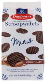 Daelmans Stroopwafel Minis, Chocolate, 7.04 Oz