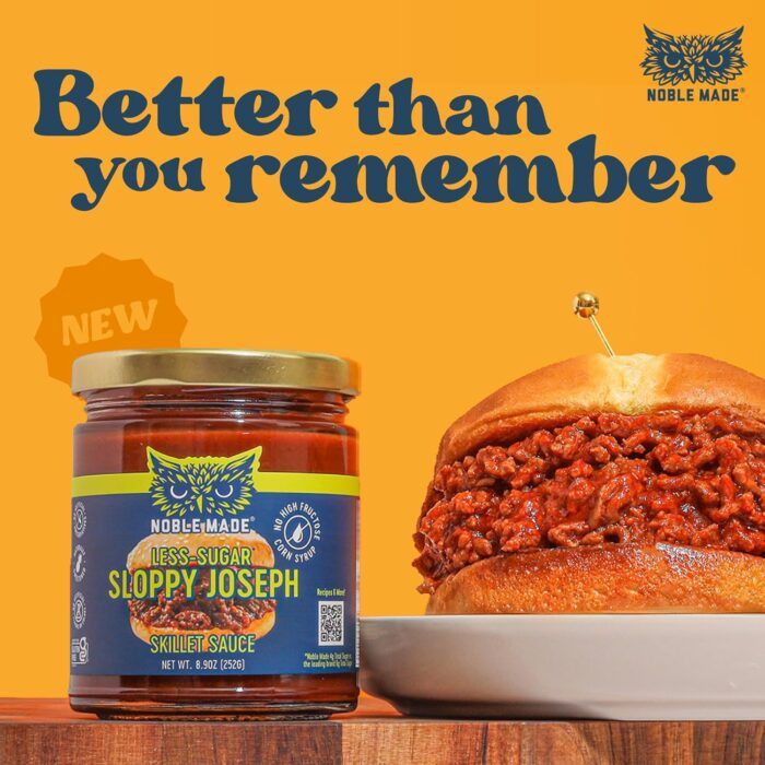 Noble Made Sloppy Joseph Skillet Sauce Less Sugar, 8.5 Oz - Image 3