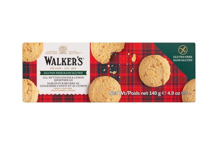 Walkers Ginger & Lemon Shortbread Cookies, 4.9 Oz - Image 1