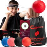 Champs MMA Boxing Reflex Ball Training Set with Punch Counter