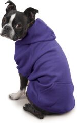 Zack & Zoey Basic Hoodie for Dogs, Ultra Violet, XS, 8" - Image 3