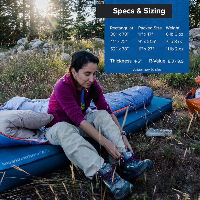 Big Agnes Captain Deluxe Camp Self-Inflating Sleeping Pad - Image 4