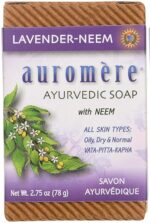 Auromere Ayurvedic Bar Soap with Neem, Lavender, 2.75 Oz