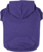 Zack & Zoey Basic Hoodie for Dogs, Ultra Violet, XS, 8"