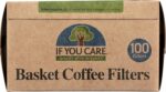 If You Care Basket Filters Coffee Makers, 100 Ct