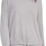 Barefoot Dreams Women's CozyChic Pullover, Dove Gray, X/L