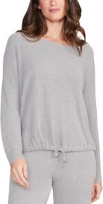 Barefoot Dreams Women's CozyChic Pullover, Dove Gray, X/L