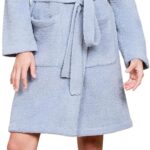 Barefoot Dreams Women's CozyChic Solid Robe, Moonbeam, S/M