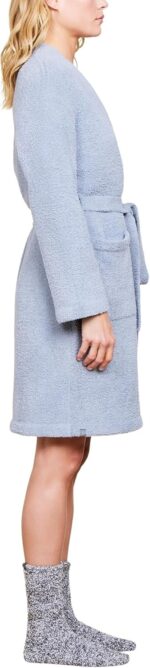 Barefoot Dreams Women's CozyChic Solid Robe, Moonbeam, S/M - Image 6