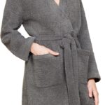 Barefoot Dreams Women's CozyChic Solid Robe, Olive Branch, S/M