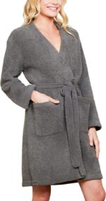 Barefoot Dreams Women's CozyChic Solid Robe, Olive Branch, S/M