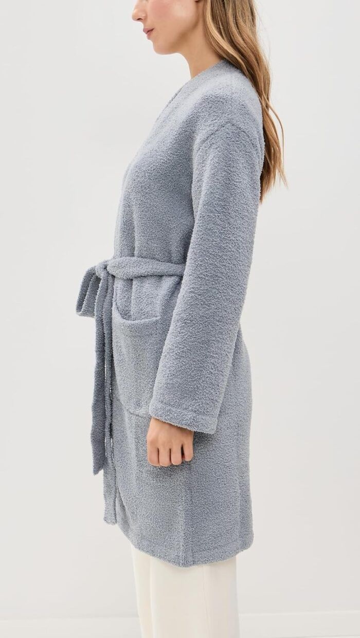 Barefoot Dreams Women's CozyChic Solid Robe, Moonbeam, S/M - Image 2