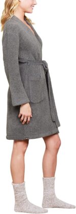 Barefoot Dreams Women's CozyChic Solid Robe, Olive Branch, S/M - Image 5