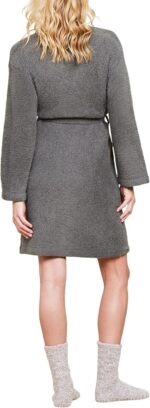 Barefoot Dreams Women's CozyChic Solid Robe, Olive Branch, S/M - Image 4