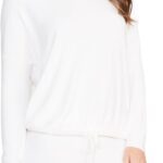 Barefoot Dreams Women's Cozychic Pullover, Pearl, M