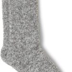 Barefoot Dreams CozyChic Heathered Socks, Moonbeam-White, L/XL