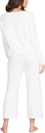 Barefoot Dreams Women's Cozychic Pullover, Pearl, M - Image 4
