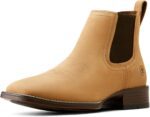 Ariat Men's Booker Ultra Square Toe Chelsea Boots, Almond Brown, 12
