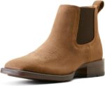 Ariat Men's Booker Ultra Square Toe Chelsea Boots, Adobe Mocha, 12