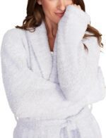 Barefoot Dreams CozyChic Adult Robe, He Ocean-White, 2 - Image 2