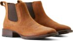 Ariat Men's Booker Ultra Square Toe Chelsea Boots, Bar Top Brown, 12 - Image 4