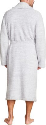 Barefoot Dreams CozyChic Adult Robe, He Ocean-White, 2 - Image 7