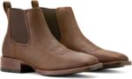 Ariat Men's Booker Ultra Square Toe Chelsea Boots, Brown Oiled Rowdy, 12 - Image 3