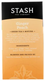 Stash Green Tea & Matcha, Ginger Peach, 18 Ct 1.2 Oz - Image 4