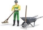 Bruder Farmer Figure Set with Accessories - Image 2