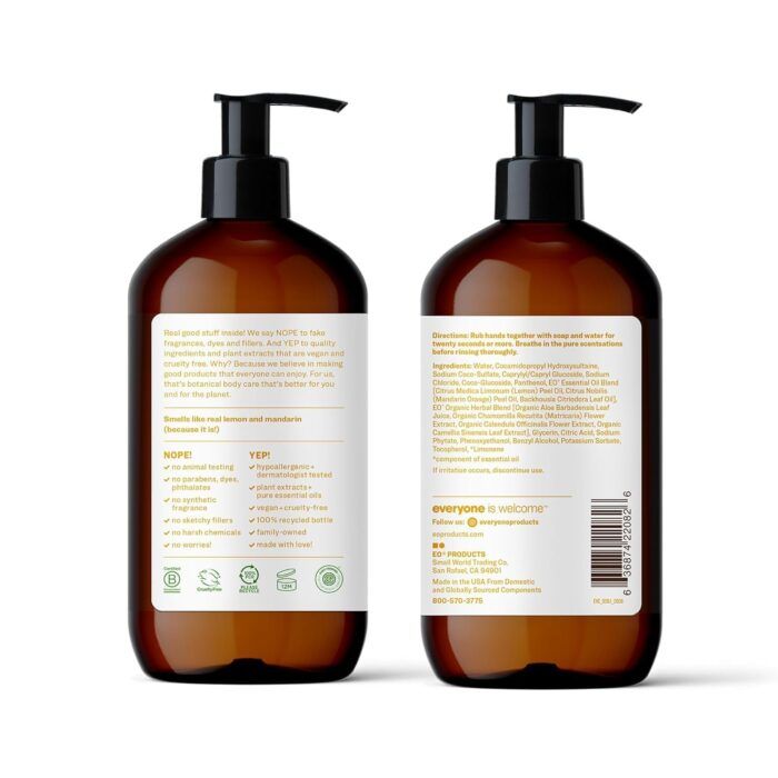 Everyone Hand Soap, Meyer Lemon+Mandarin, 12.75 Fl Oz - Image 8