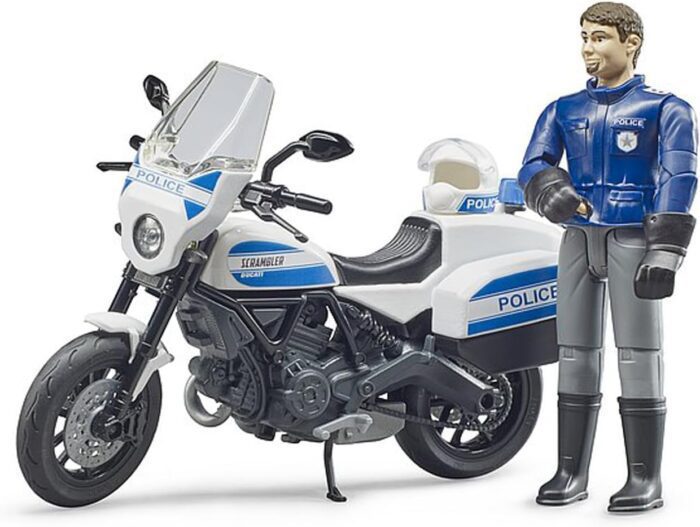 Bruder 62731 Scrambler Ducati Police Motorbike and Policeman - Image 4