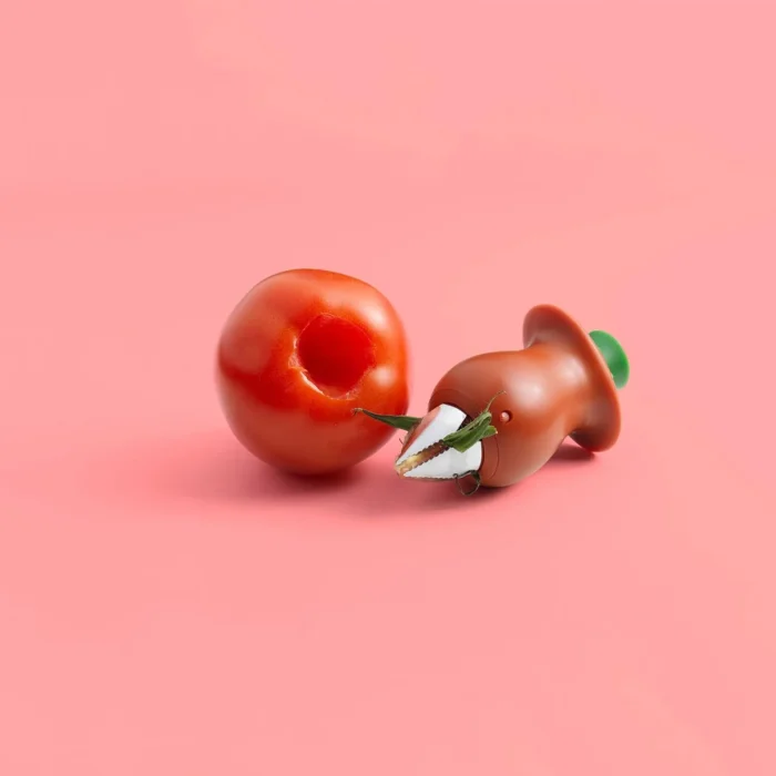 Chef'N Hullster Red Stainless Steel Tomato Corer - Image 7