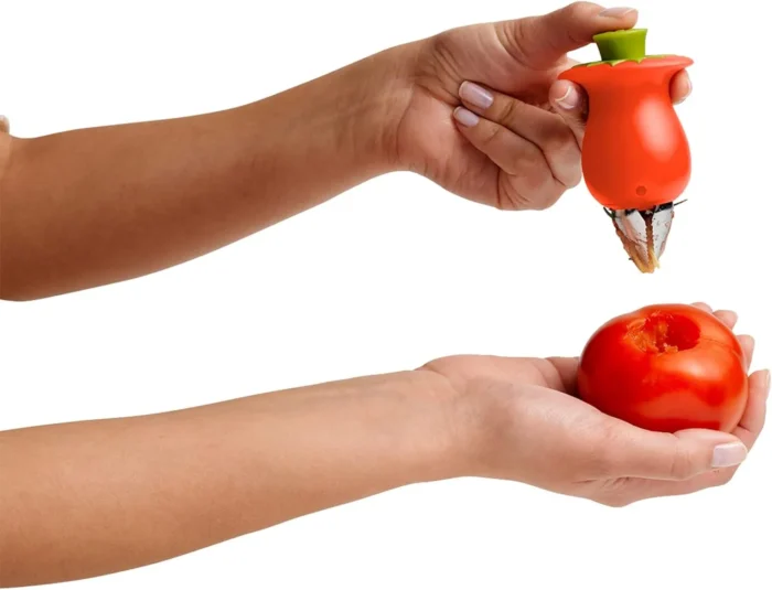Chef'N Hullster Red Stainless Steel Tomato Corer - Image 6