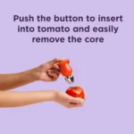 Chef'N Hullster Red Stainless Steel Tomato Corer - Image 3