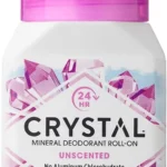 Crystal Mineral Deodorant Roll-On, Unscented, 2.25 Fl Oz